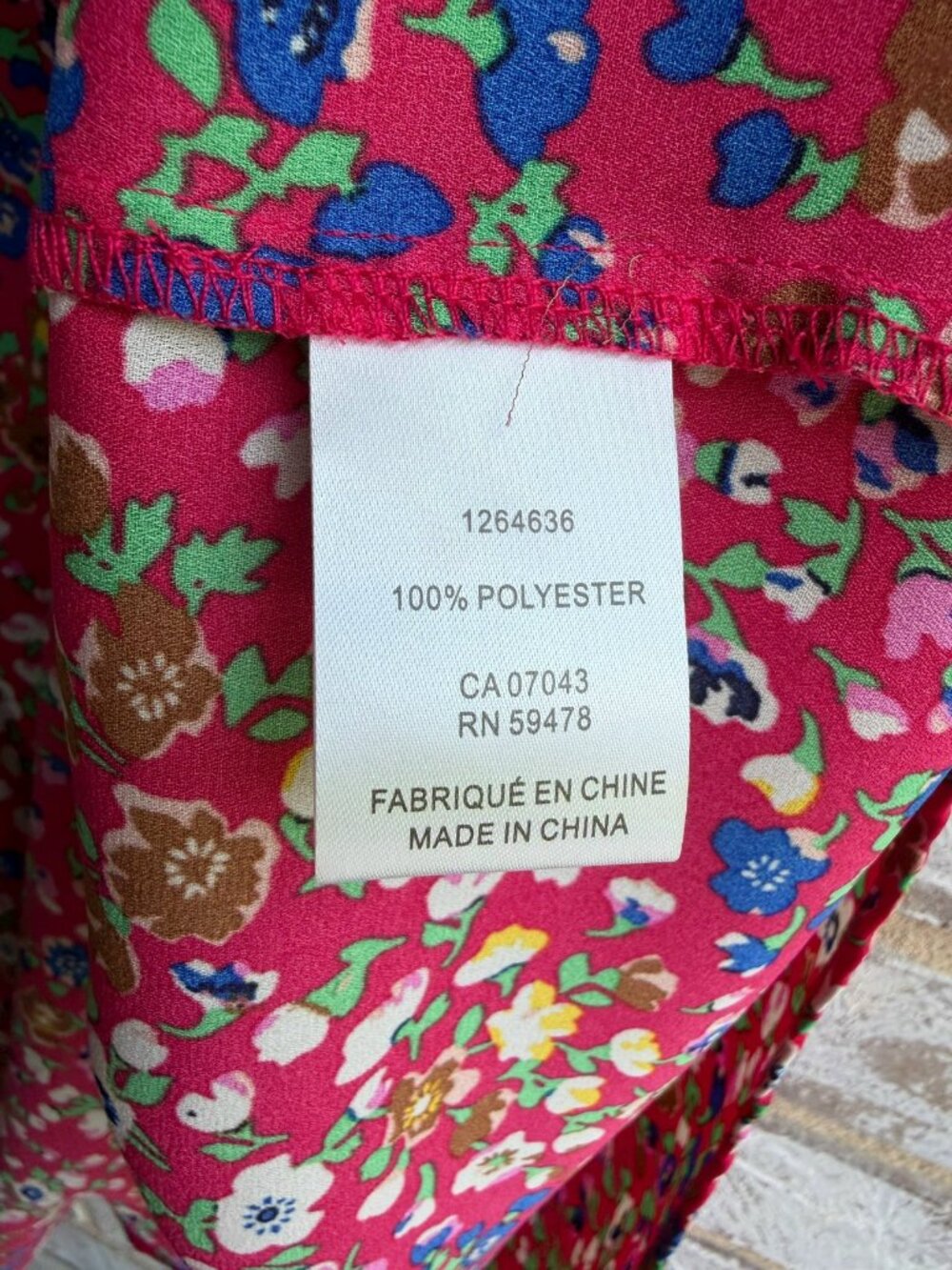 Cynthia Rowley Short Sleeve Button V-Neck Floral Blouse Women's Size 1X - Picture 4 of 8